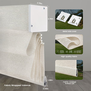 Persiana Eléctrica Moderna con Control Remoto Inalámbrico Inteligente de <span class=keywords><strong>Google</strong></span>, Motorizada, Día y Noche, Tipo Romana para Ventana - Product Image 2