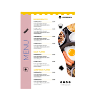 Impression de menus de restaurant, meilleure brochure et dépliant avec impression offset sur papier couché et papier d'art