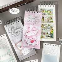 Cuaderno Espiral Personalizado Mr. Paper con Cuadrícula Colorida, Álbum de Recortes de 4 Paneles para Collage Estilo Salty, Diseño de Fotos y Dibujos Diarios