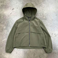 Veste coupe-vent pour homme, 100% nylon, imperméable, veste unisexe, légère, personnalisable, double fermeture éclair