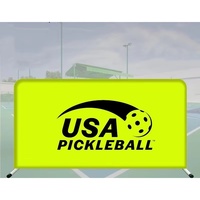 Valla de Protección para Cancha de Pickleball con Logotipo Personalizado y Patrón a Medida, Modular, Portátil, de Tela Engrosada, Profesional