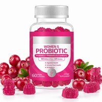 Gummies Probiotiques pour Femmes Marque Blanche 50 Milliards de CFU pour la Santé Vaginale et le Soutien Digestif Équilibre du pH Sans Sucre 60 Unités