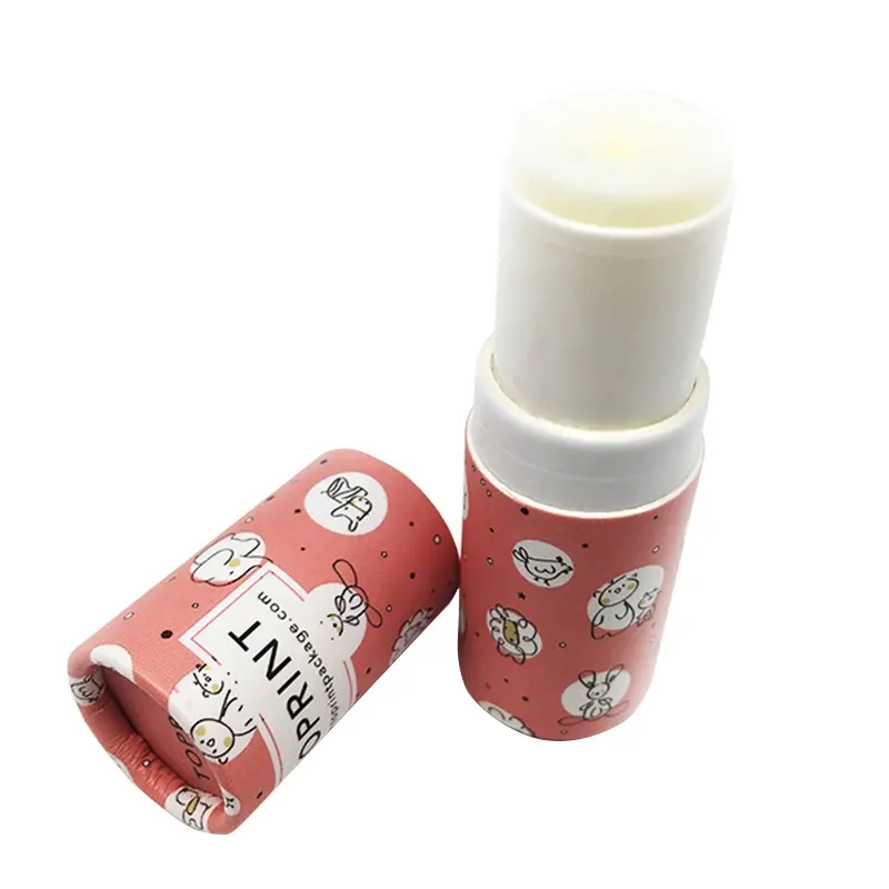 Empty twist up deodorant stick lip balm container 1 unzen 2 unzen 2.5 unzen Recyclable karton verpackung papier rohr