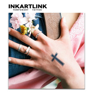 Tatuajes Clásicos Cruzados al por Mayor, Tatuaje de Larga Duración de 15 Días, Resistente al Agua, Arte Corporal con Jugo de Fruta Natural para Brazos y Piernas, Suministro al por Mayor - Product Image 2