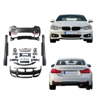 Bodykit Konversi MT Plastik PP Ketangguhan Tinggi Lengkap Bumper Depan Belakang Side Skirt untuk BMW Seri 4 F32 F33 F36 2013-2020