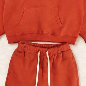 Conjunto Deportivo de Hombre, Sudadera con Capucha y Pantalones Deportivos, de Algodón Orgánico Estampado de Alta Calidad, Ecológico, para Invierno, Talla Grande, Estilo Holgado - Product Image 5