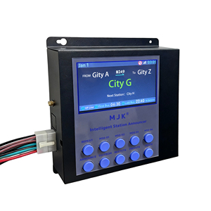 Nuevo Sistema de Anuncios para Autobuses y Trenes MJK, Metálico, Negro, con GPS, Anunciador Automático de Paradas - Product Image 3