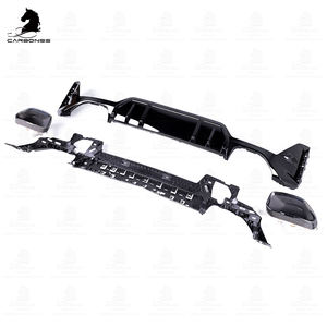 Difusor trasero negro brillante de alta calidad con soporte para BMW 3Series G20 G28 M340i M Sport difusor de parachoques trasero <span class=keywords><strong>2022</strong></span> + - Product Image 3