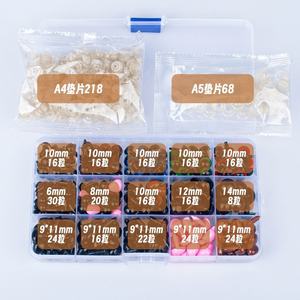 <span class=keywords><strong>Yeux</strong></span> <span class=keywords><strong>de</strong></span> sécurité colorés pour poupées, 560 pièces, <span class=keywords><strong>yeux</strong></span> et nez en plastique, 6-12 <span class=keywords><strong>mm</strong></span>, noirs, avec 280 accessoires PS Fantasy - Product Image 6