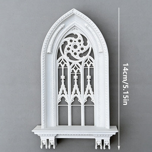 Ventana en <span class=keywords><strong>Miniatura</strong></span> para Casa de Muñecas, Escena Arquitectónica 3D, Modelo de Ventana de Estilo Gótico - Product Image 6