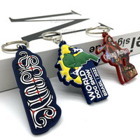 Porte-clés Anime & Business personnalisés en caoutchouc PVC souple avec porte-clés avec logo de marque personnalisé