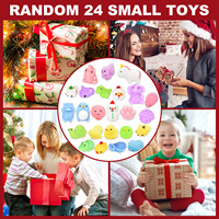 Noël Pincer Joie Calendrier De L'Avent Boîte Aveugle De Noël En Caoutchouc Animal Relief Squishy Enfants Jouets Surprise Boîte Aveugle