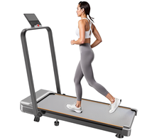 Tapis de course pliable en acier 3,5 CV, inclinaison 10 %, faible bruit, contrôle par application et télécommande, modèle portable pour la maison/le bureau, capacité 350 lb