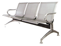 Poutre commerciale d'aéroport d'acier inoxydable en métal posant des chaises d'attente de 3 places AM-01-3S