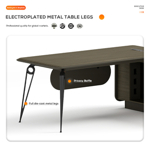 Escritorio de ordenador pequeño, mesa de oficina, muebles de oficina de madera para el hogar, mesa de juego completo, escritorio de oficina ejecutiva - Product Image 3