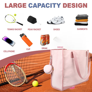 Biểu Tượng Tùy Chỉnh In Chất Lượng Cao Công Suất Lớn Di Động Oxford Vải Pickleball Vợt Tennis Tote Pickleball Mái Chèo Túi - Product Image 4