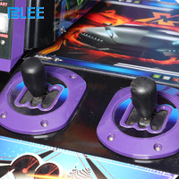 Simulateur de Conduite HD à Monnayeur 2 Écrans, Jeu d'Arcade Palpitant de Course de Voitures 3D pour 2 Joueurs, Enfants et Adultes