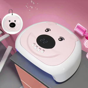 New <b>Cute</b> <b>Bear</b> High Power 288W Nail Lamp with 45 LED Beads Fast Drying Gel Polishing Agent Nail Enhancement Equipment - Product Image 1