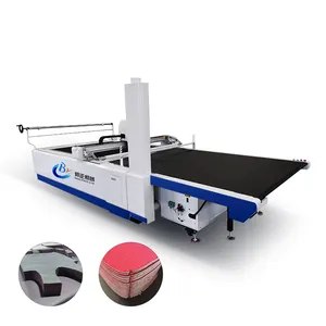 High quality multi-layer fabric garment straight cutting and V-cut automatic fabric cross cutting machine