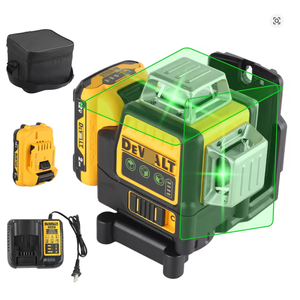 Herramienta Medidor de <span class=keywords><strong>Nivel</strong></span> Láser Verde para Exteriores de Alta Calidad DW089LG, 3 Lados * 360 Grados, Láser Lineal Vertical y Horizontal, con Batería de Litio de 12V - Product Image 1