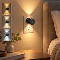 Lampes de nuit LOHAS Mini Lens 3CCT Ambre -3000K-5000K avec capteur crépusculaire pour chambre, salle de bain, escaliers