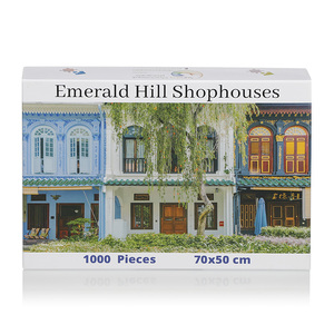 Série de paysages personnalisés Taille Quantité Emerald Hill Shophouses 1000 pièces Casse-tête personnalisé pour l'impression - Product Image 1