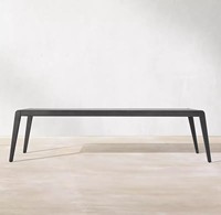 2024 bien vente jardin ensemble extérieur Rectangle en forme de Table maison Bar métal aluminium ensemble de salle à manger
