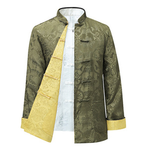 2026 nuovo vestito KJ Tang <span class=keywords><strong>stile</strong></span> <span class=keywords><strong>camicia</strong></span> cinese colletto tradizionale cinese abbigliamento cinese per gli uomini Kungfu Cheongsam Top Hanfu uomo - Product Image 1
