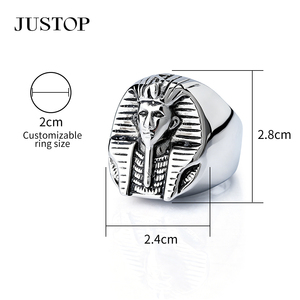 Unisex hip hop big <b>rings</b> waterproof stainless steel plating Fashion Jewelry hypoallergenic supplies <b>ring</b> <b>men</b> - Product Image 5