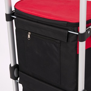 Carrito de compras portátil con aislamiento térmico, <span class=keywords><strong>ruedas</strong></span> con 6 <span class=keywords><strong>ruedas</strong></span> <span class=keywords><strong>grandes</strong></span> y plegables, novedad - Product Image 4