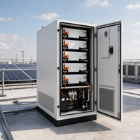 Système de stockage d'énergie à batterie LiFePO4 241 kWh, hors réseau, extérieur, tout-en-un, armoire de refroidissement liquide, micro-réseau d'appoint pour usine