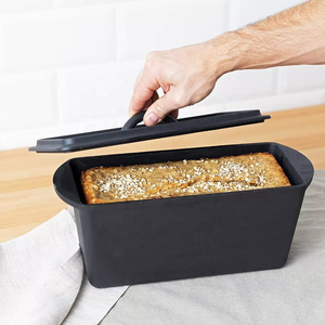 Los más vendidos <span class=keywords><strong>2022</strong></span> Sartén de hierro fundido fácil de limpiar para pan Pan Hornear Revestimiento de aceite vegetal Sartén rectangular para hornear con tapa - Product Image 4
