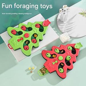 Juguete Interactivo para Perros con Forma de Árbol de Navidad de Año Nuevo, Divertido Juguete de Alimentación Lenta para Entrenamiento de Inteligencia, Hecho de Plástico Duradero - Product Image 4