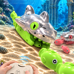 Nouvel Arrivage Voiture RC <span class=keywords><strong>Requin</strong></span> Télécommandée 2.4G pour Jeu de Manger et de Connecter - Product Image 1