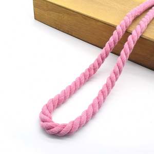 Cuerda de Algodón Grueso con Cordón, Cuerda Decorativa de Macramé Personalizada, Trenzada Doble, Tejida y Retorcida de 8 mm de Alta Tenacidad para Bolsas y Zapatos - Product Image 6