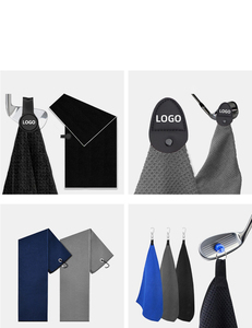 Custom Logo High Quality Fashionable Design Small or Big Microfiber Pineapple Waffle Magnet <strong>Golf</strong> Sport <strong>Towel</strong> with Metal Hook - Product Image 5