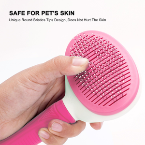 Self Cleaning Dog Bath Grooming <b>Pet</b> Slicker <b>Brush</b> and Combs Easy to Use Plastic Simple Design Dog Hair Remover - Product Image 6