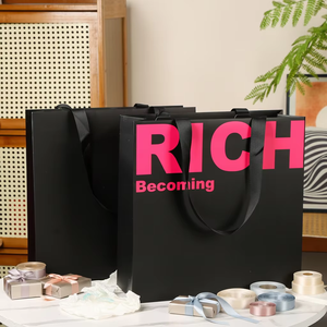 Sacs en papier classiques durables avec logo personnalisé pour les startups |   Emballage de supermarché biodégradable respectueux de l'environnement, impression numérique, petit format - Product Image 2