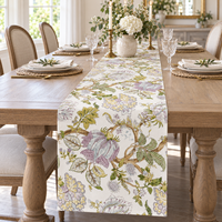 Faible MOQ, Vente en gros usine, Sets de table imprimés personnalisés, Nappes en polyester, Serviettes de table en tissu pour événements hôteliers et mariages