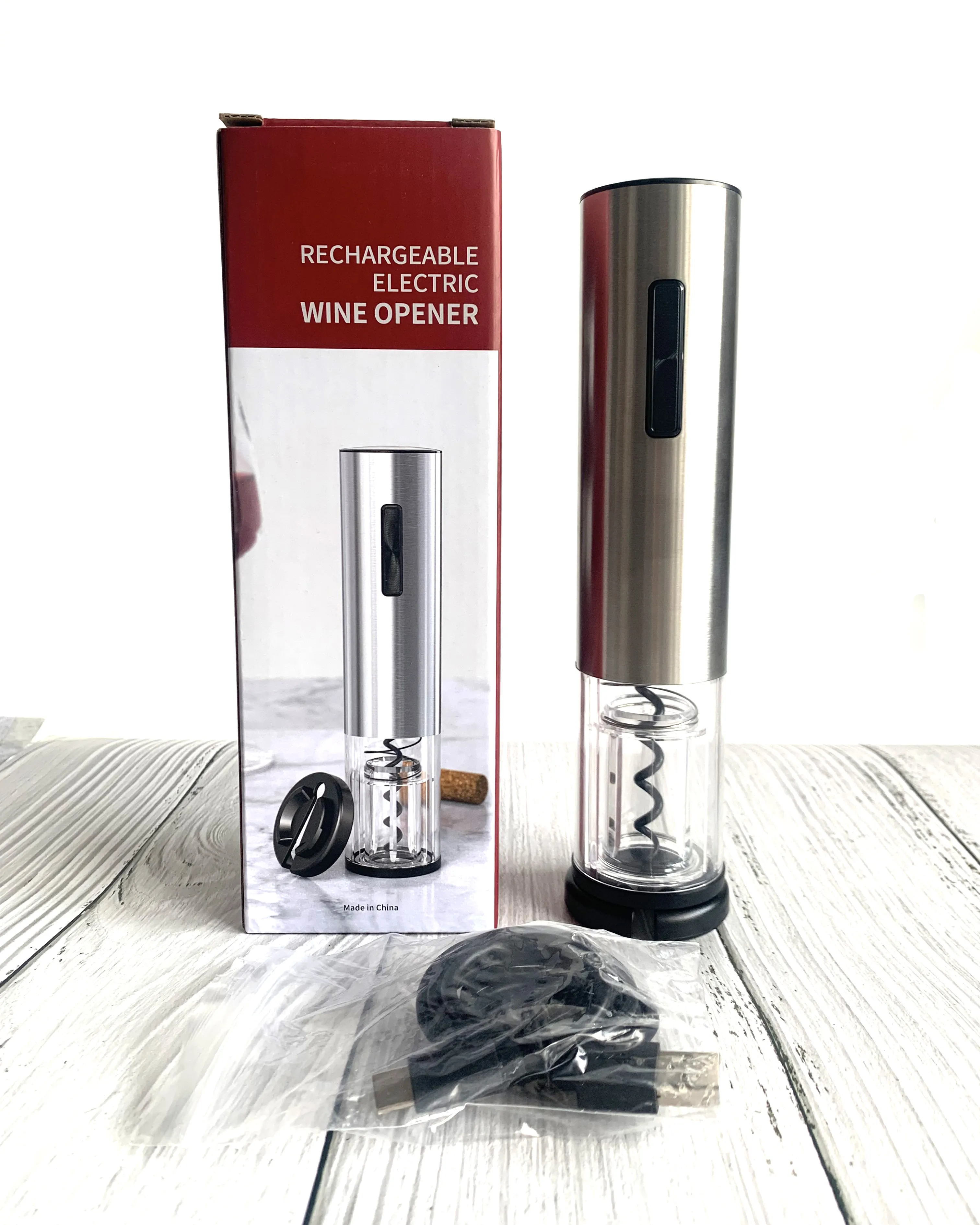 Electric Wine Opener Gift Set USB Rechargeable Corkscrew Red Wine Opener