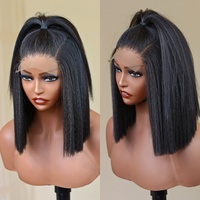 Remy doble dibujado Bob cabello humano suizo HD encaje frente pelucas crudo vietnamita cabello humano SDD corto Bob HD encaje frente peluca sin pegamento