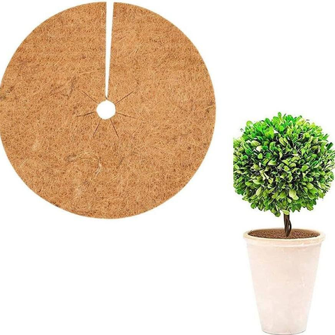 Eco-friendly Plant Cover Ring 100% Natural Mulch Ring Plant Protectors Mat Coconut Fibers Mulch Ring Tree Protector Mat