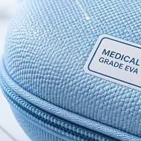 Estuche Rígido de EVA de Grado Médico para Inhalador, Bolsa de Almacenamiento con Cierre Antibacterial, Inserto de Espuma CNC Personalizado