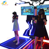 Machine de marche VR pour 2 joueurs, simulateur de marche VR, plateforme de marche en réalité virtuelle, utilisation en extérieur/intérieur à domicile
