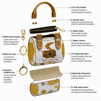 Mini porte-clés motif chat en cuir PU, pendentif breloque pour sac, cadeau promotionnel pour sacs
