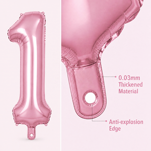 Ballons Chiffres Métalliques Gonflables en Aluminium Rouge Arc-en-ciel de 32 Pouces pour Décoration d'Anniversaire de Bébé - Vente en Gros - Product Image 4