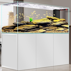 אקווריום דגי זהב בסגנון קריק, זכוכית שקופה במיוחד, גלישה צידית, סינון תחתון ועיצוב אקווריום - Product Image 3