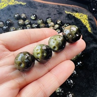 Vente en gros de sphères de lune en obsidienne dorée et argentée de haute qualité de 15 mm pour la fabrication de bijoux, de pendentifs et de bracelets DIY