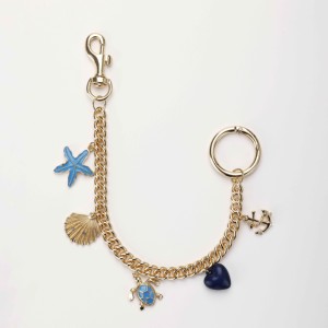 EDGE Porte-clés mignon personnalisé en forme de fruit avec mousqueton doré, pendentif cerise et étoile de mer, accessoire de mode pour sac à main, cadeau pour femme - Product Image 5
