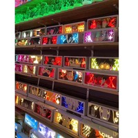 159 modèles de lampes d'ambiance LED RVB colorées pour chambre à coucher, alimentées par piles, avec affiches d'anime et dessins animés, en papier découpé 3D et impression par découpe